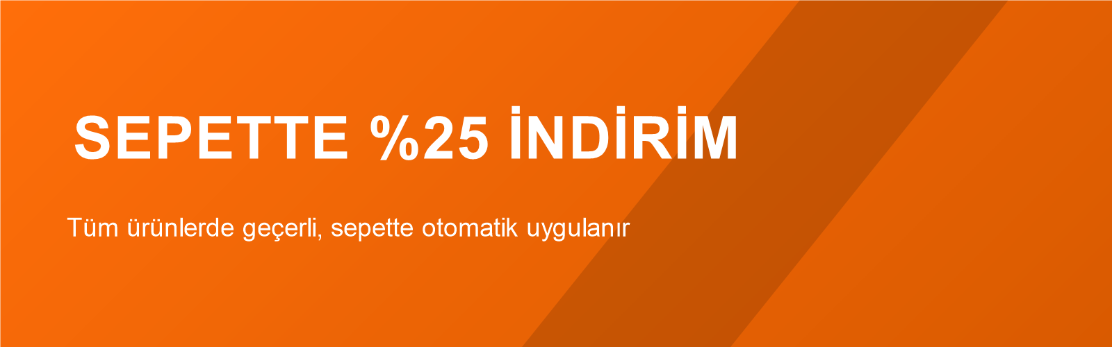 Sepette %25 Indirim